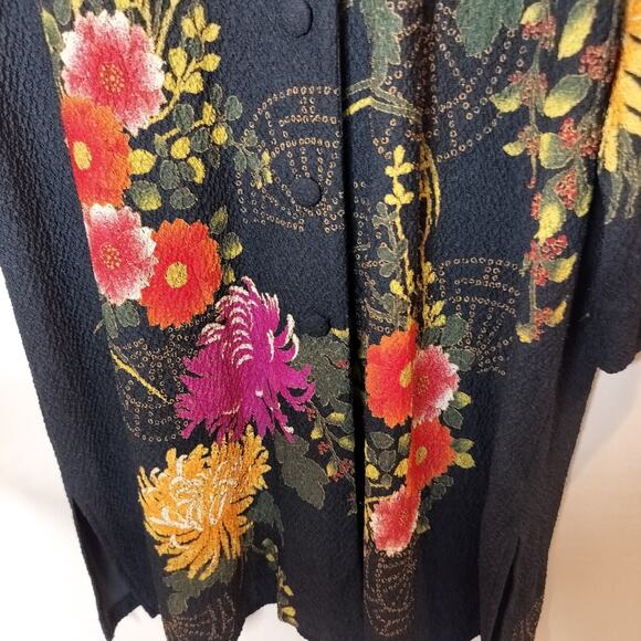 Draper's & Damon's Floral Stretchy Button Up Jacket - Picture 9 of 12